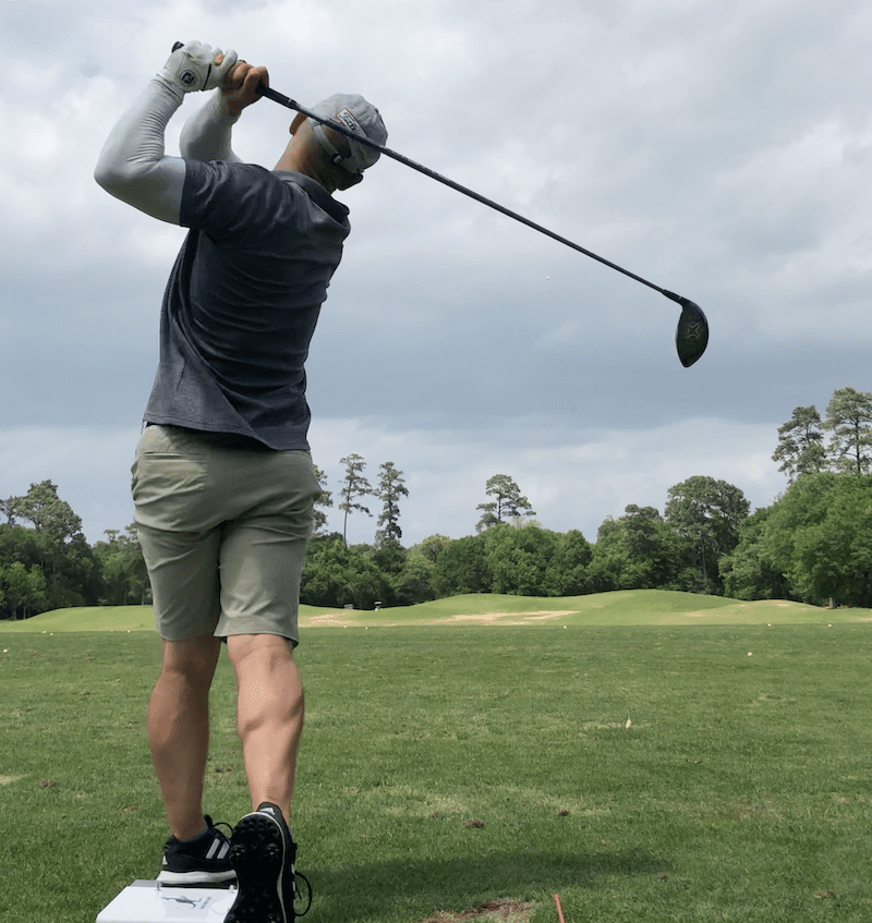Golfer Geek & Callaway Epic Max Driver Follow Through