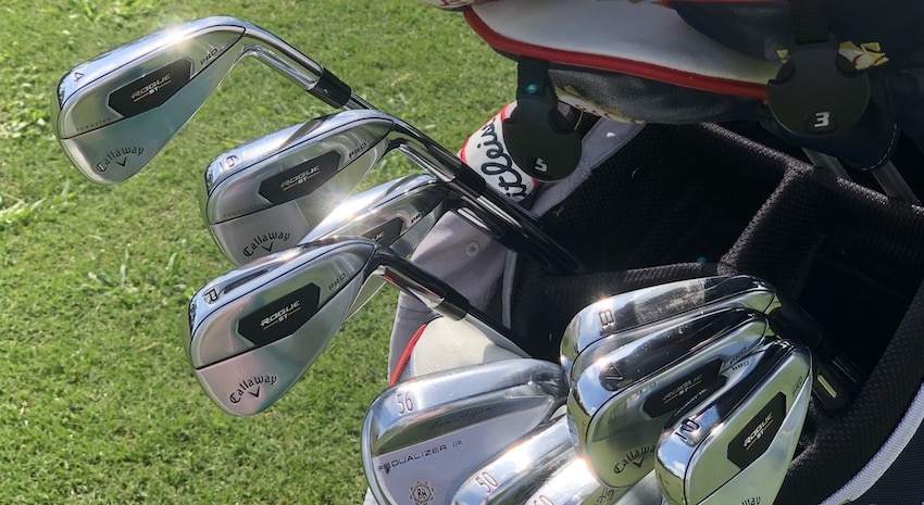 Callaway Rogue ST Pro irons in da Golfer Geeks' Bag