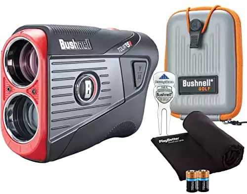 Bushnell Tour V5 Shift (Slope) Golf Laser Rangefinder Patriot Pack PlayBetter Bundle