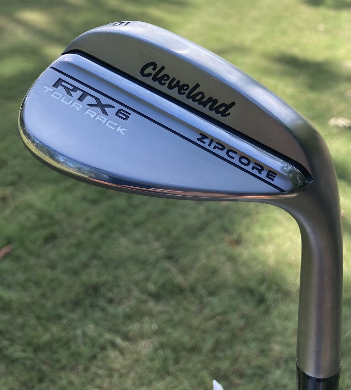 Cleveland RTX 6 ZipCore Tour Rack wedge on the course